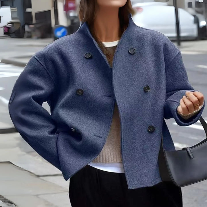 Women's Cosy Long Sleeve Stand Collar Coat