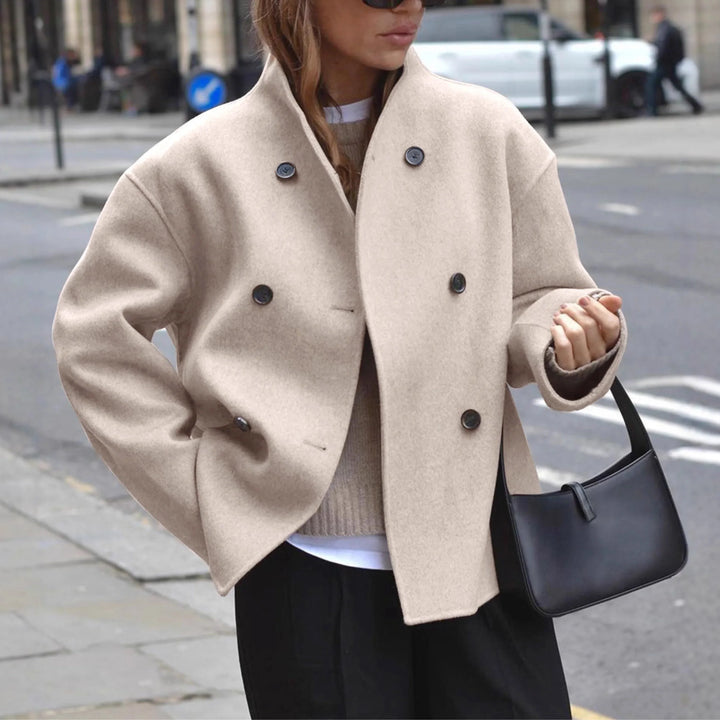 Women's Cosy Long Sleeve Stand Collar Coat