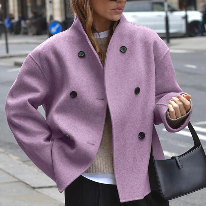 Women's Cosy Long Sleeve Stand Collar Coat