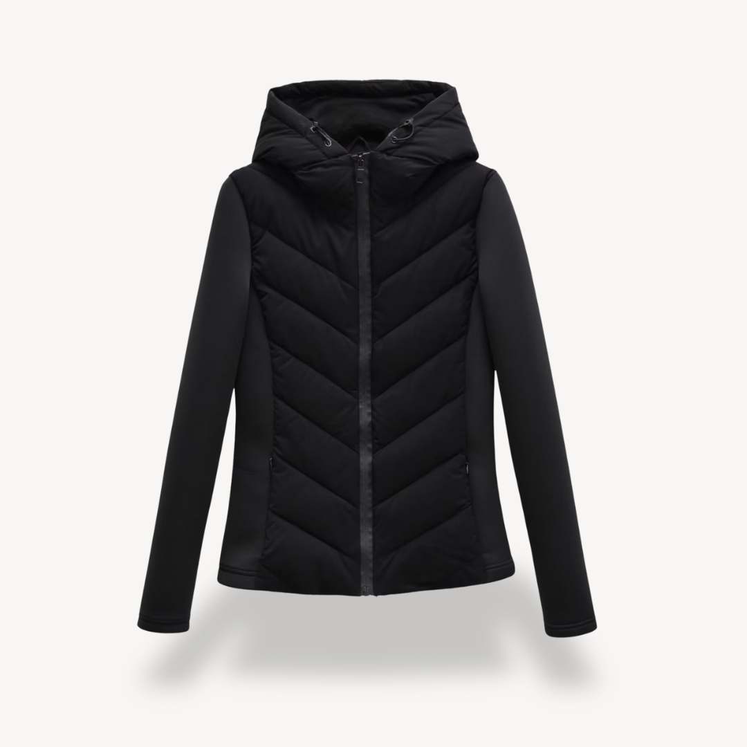 Women's Jacket – Chevron Quilted Hooded