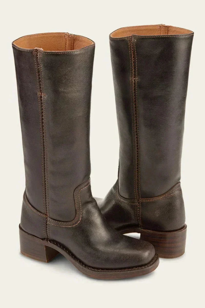Women's Block Heel Knee High Boots