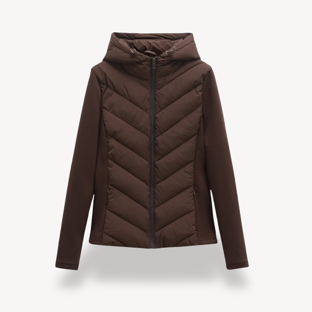 Women's Jacket – Chevron Quilted Hooded