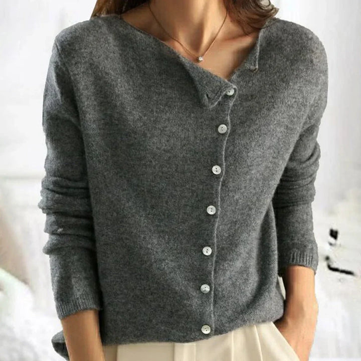 Women's Button-Down V-Neck Cardigan