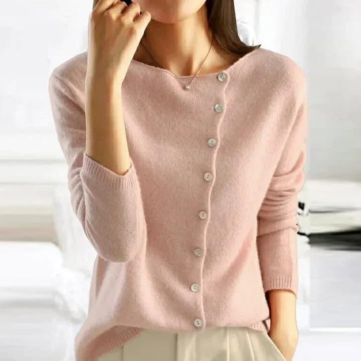 Women's Button-Down V-Neck Cardigan