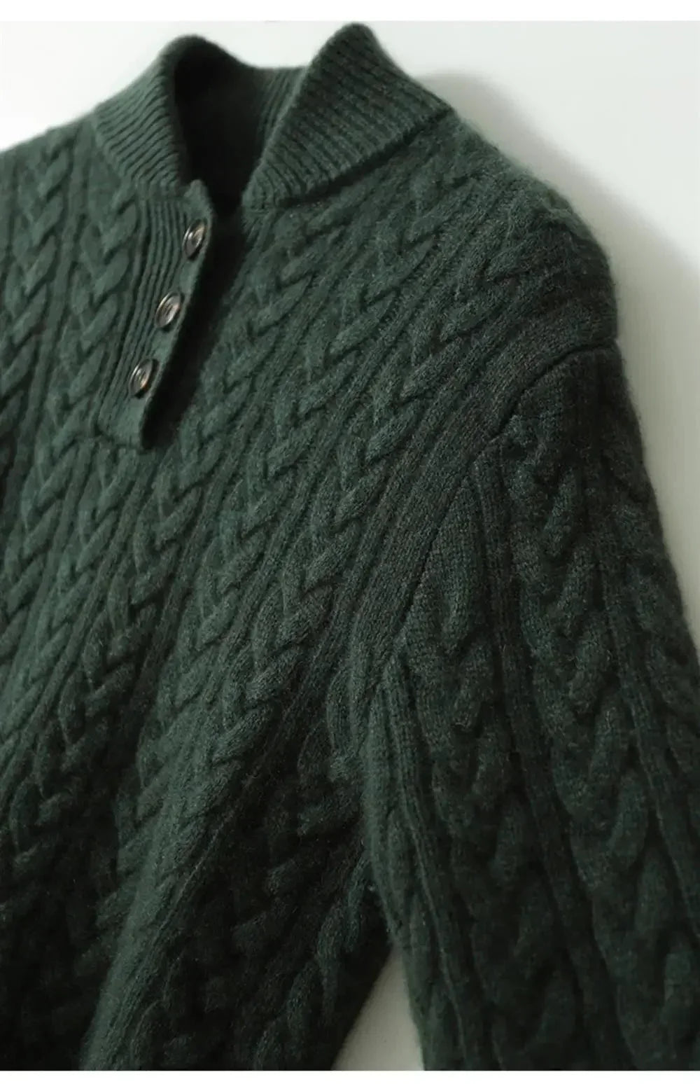 Women's Button-Up Cable Knit Sweater
