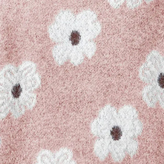 Women's Jumper – Daisy Floral Collared Half-Zip Knit