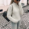 Women's Chunky Knit Oversized Jumper – Roll Neck