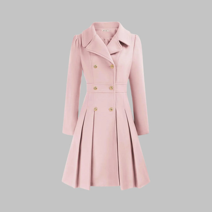 Women's Double Button Long Sleeve Coat