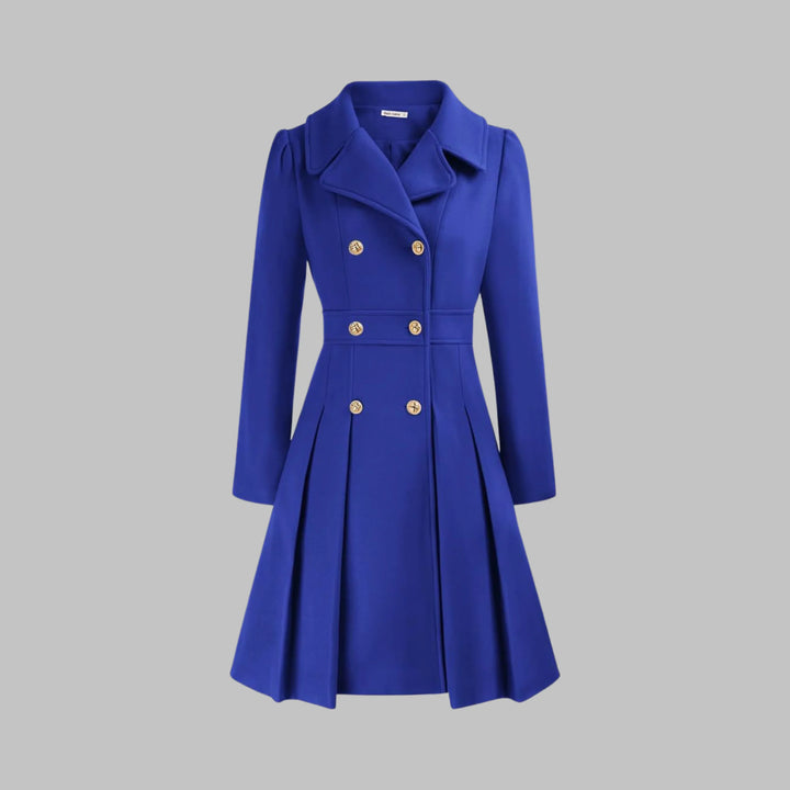 Women's Double Button Long Sleeve Coat
