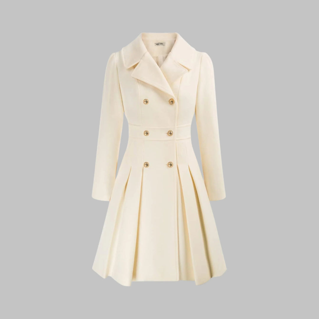 Women's Double Button Long Sleeve Coat