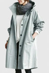 Women's Button-Front Hood Parka – Elasticated Cuffs