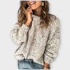 Women's Knit Crew Neck Jumper – Speckled Texture