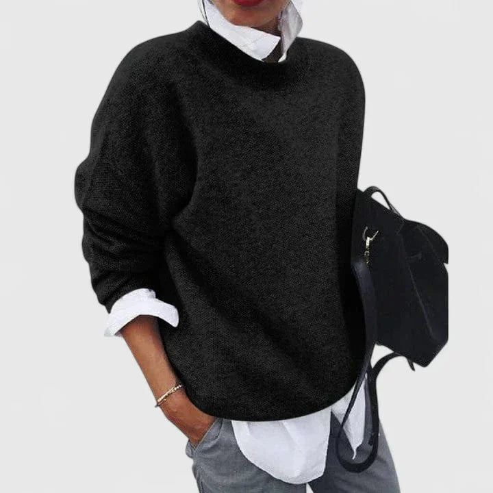 Women's Knit Crew Neck Jumper – Relaxed Fit