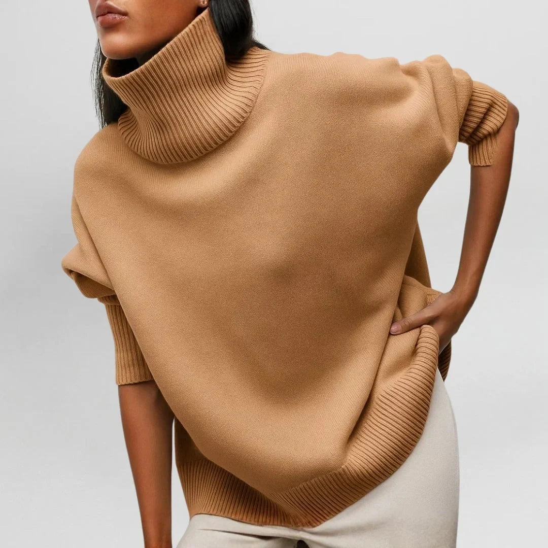 Women's Knit Roll Neck Jumper – Collar