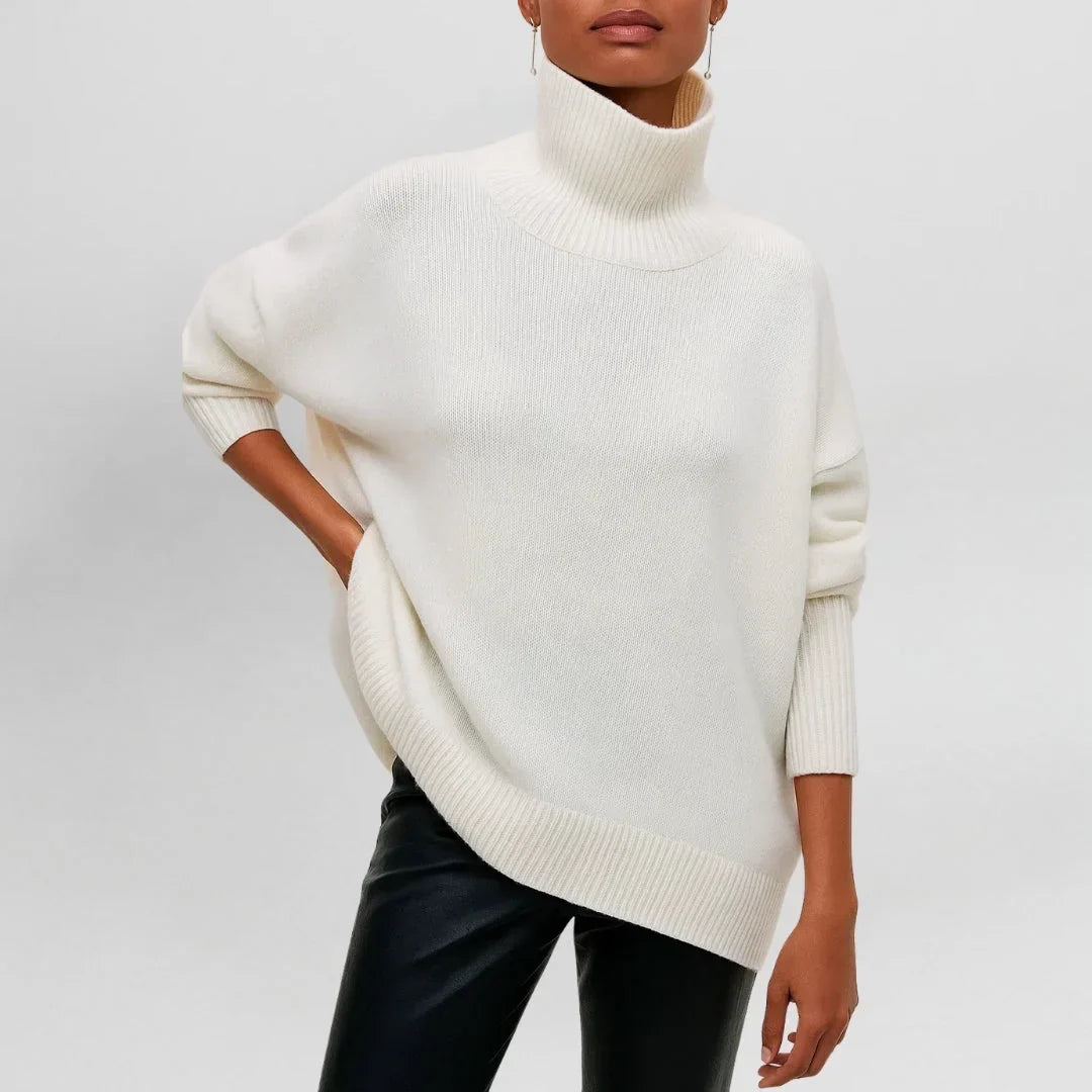 Women's Knit Roll Neck Jumper – Collar