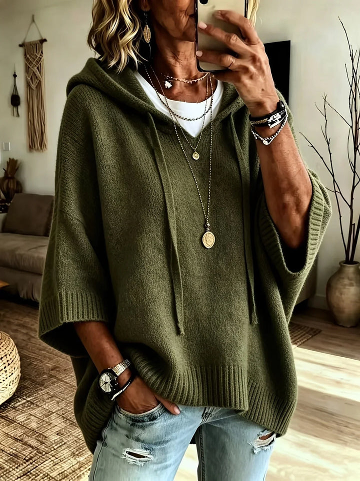 Women's Oversized Jumper, Drawstring Hood