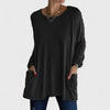 Women's Cotton Crew Neck Sweatshirt – Front Patch Pockets