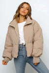 Women's Cropped Puffer Jacket – Zip