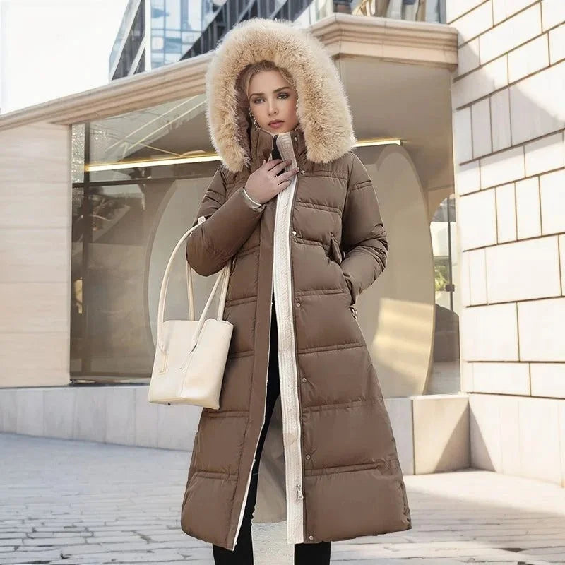 Women's Designer Winter Parka – Fur Hood