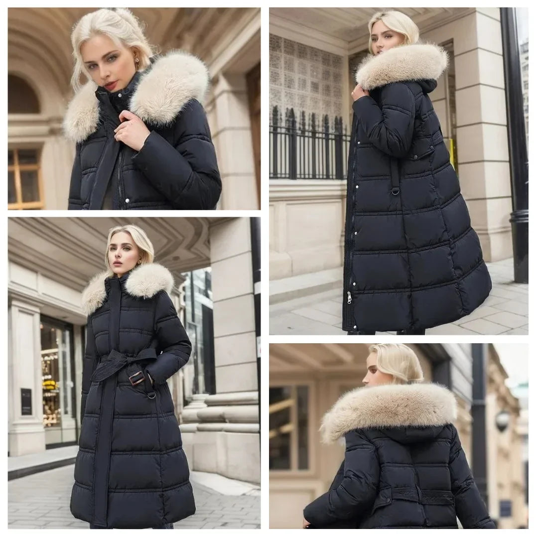 Women's Designer Winter Parka – Fur Hood