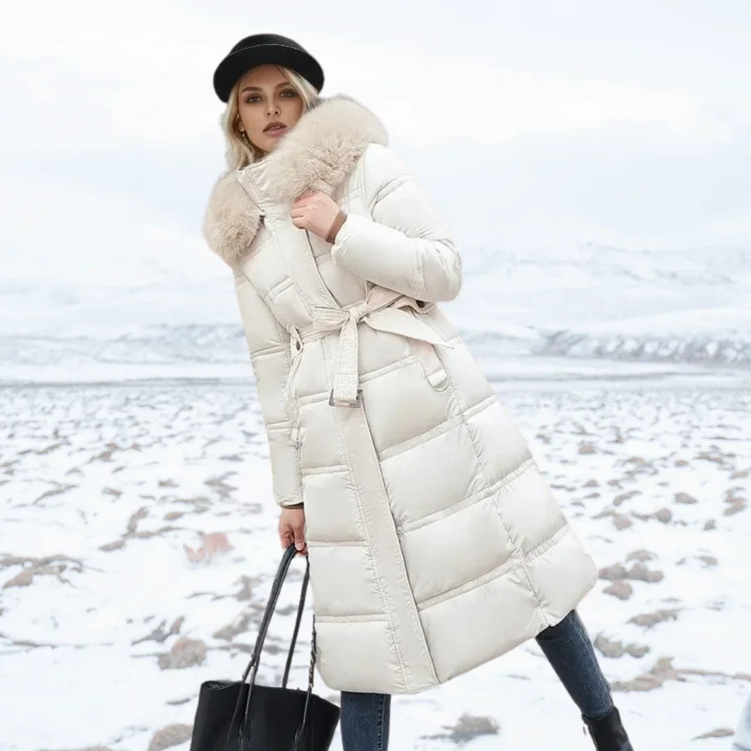 Women's Designer Winter Parka – Fur Hood
