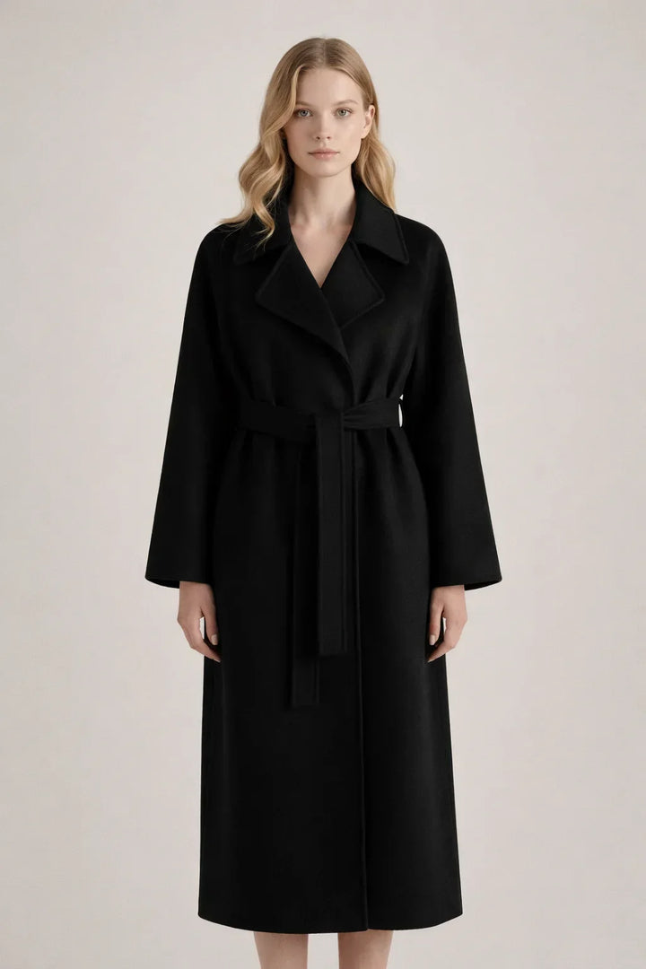 Women's Long Belted Trench Coat