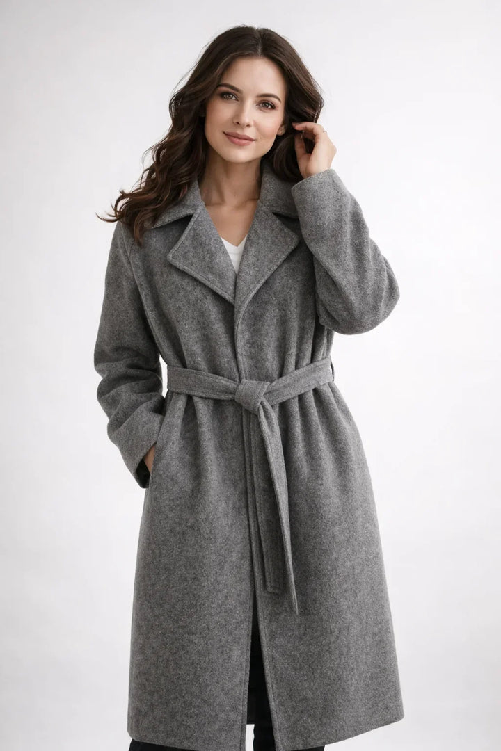 Women's Long Belted Trench Coat