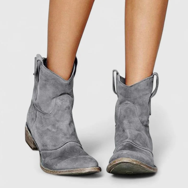 Women's Suede Ankle Boots – Slouchy Shaft