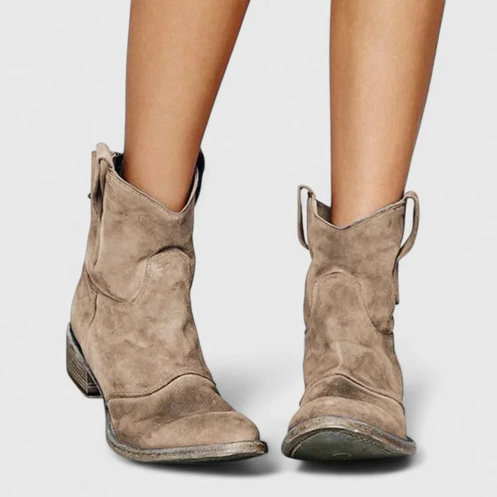 Women's Suede Ankle Boots – Slouchy Shaft