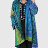 Women's Open-Front Kimono – Patchwork Mixed Print