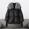 Women's Faux Fur Collar Hooded Oversized Puffer Jacket