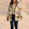 Women's Floral Zip-Up Hood Jacket – Reversible Print