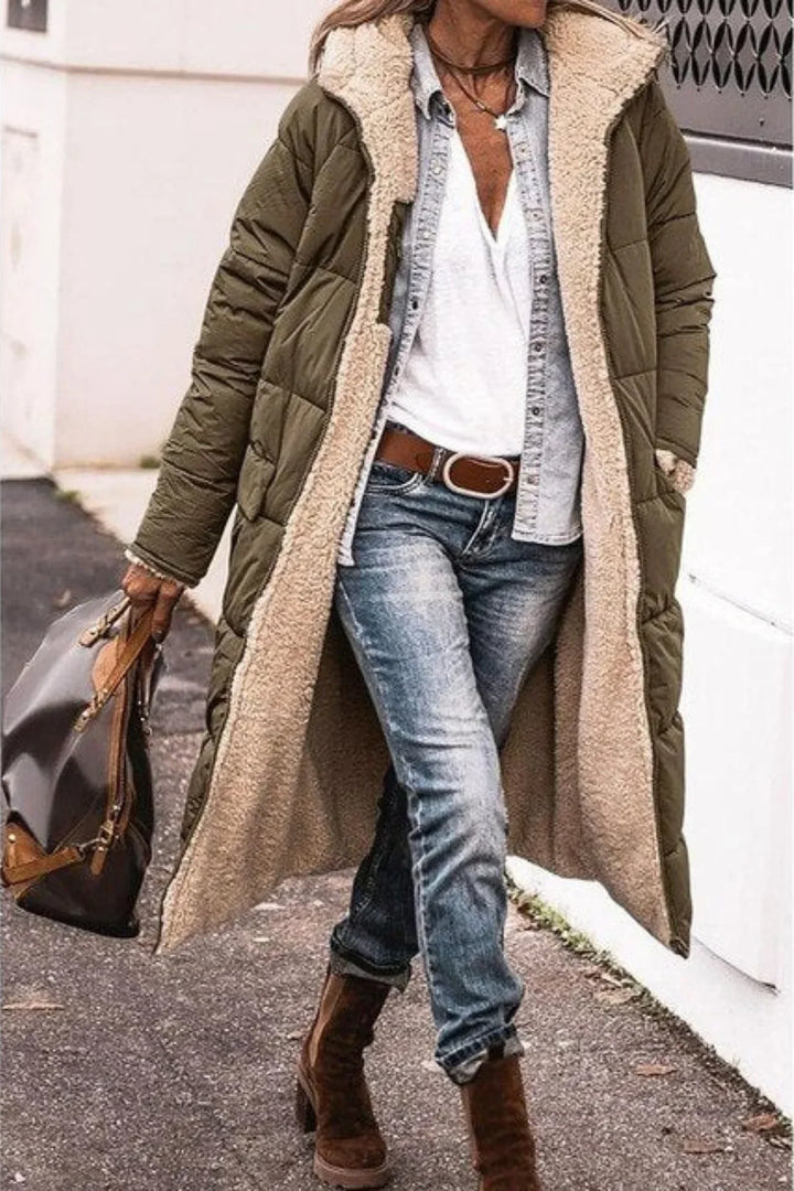 Women's Long Reversible Coat