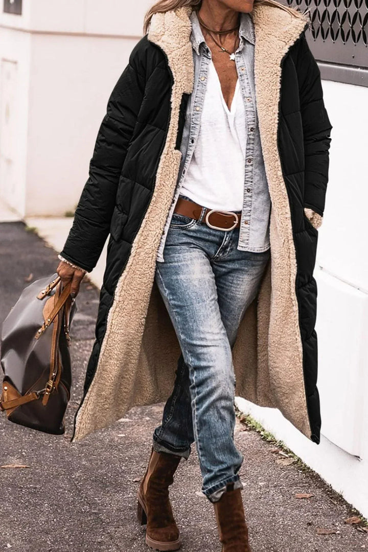 Women's Long Reversible Coat