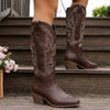 Women's Embroidered Cowgirl Block Heel Boots