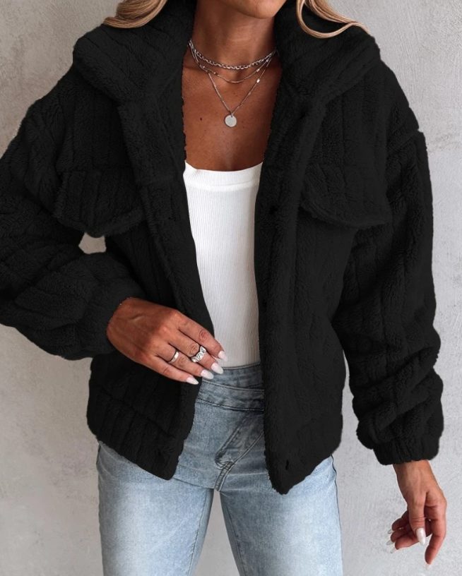 Women's Jacket – Oversized Sherpa