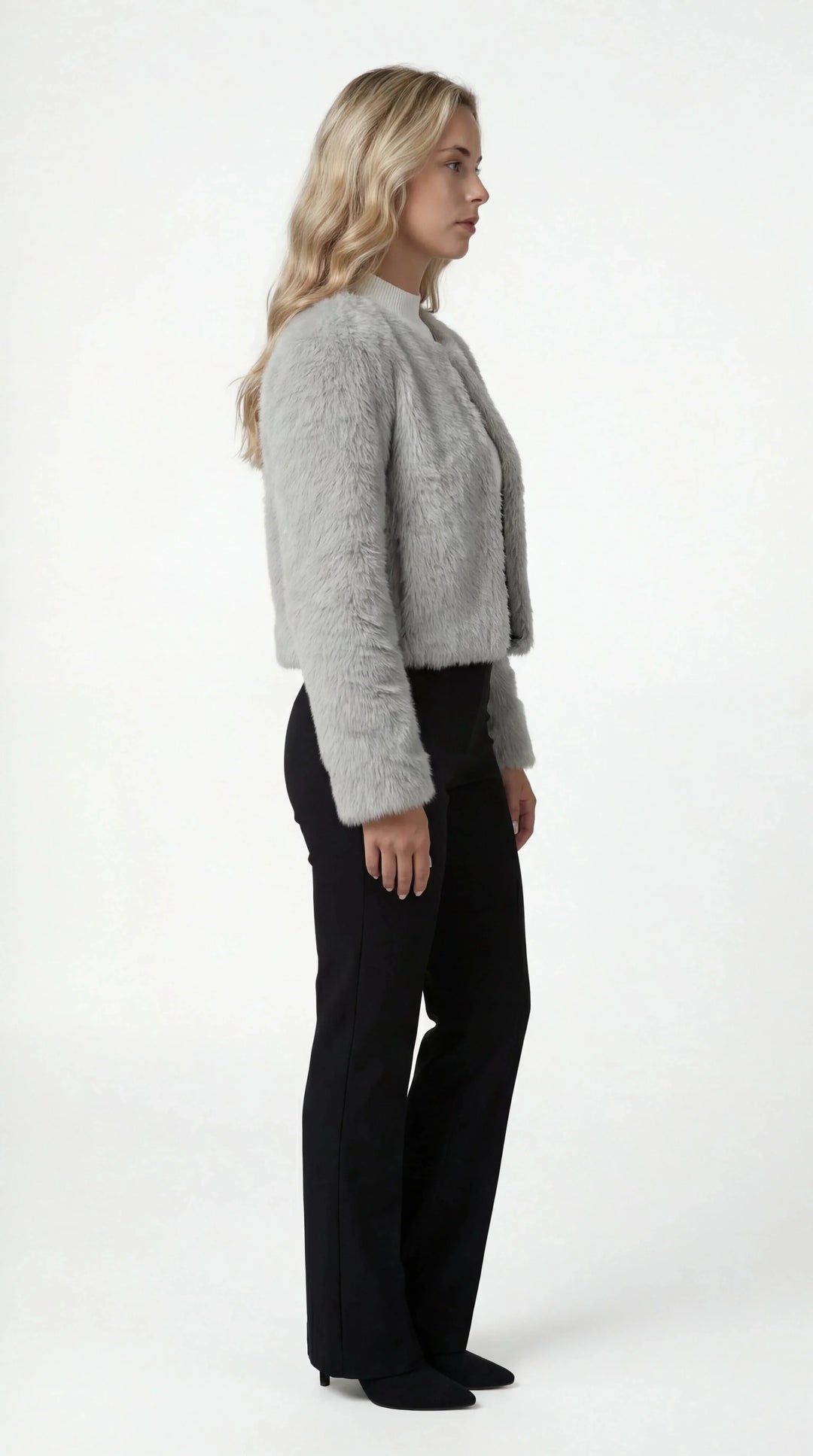 Women's Faux Fur Jacket Cropped Shrug