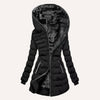 Women's Fitted Hooded Quilted Puffer Jacket – Fleece Lining