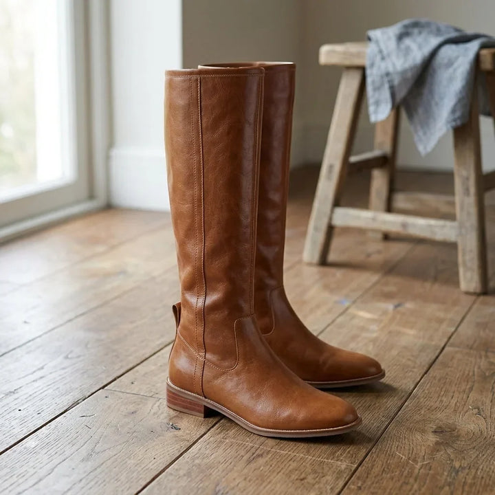 Women's Knee High Boots In Riding Style – Block Heel