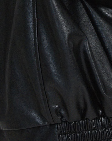 Women's Jacket – Oversized Leather Collar