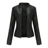 Women's Leather Zip-Up Jacket