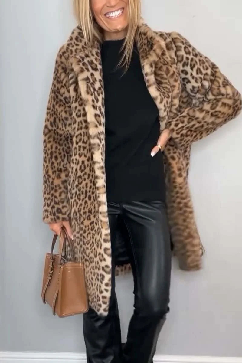 Women's Leopard Winter Coat