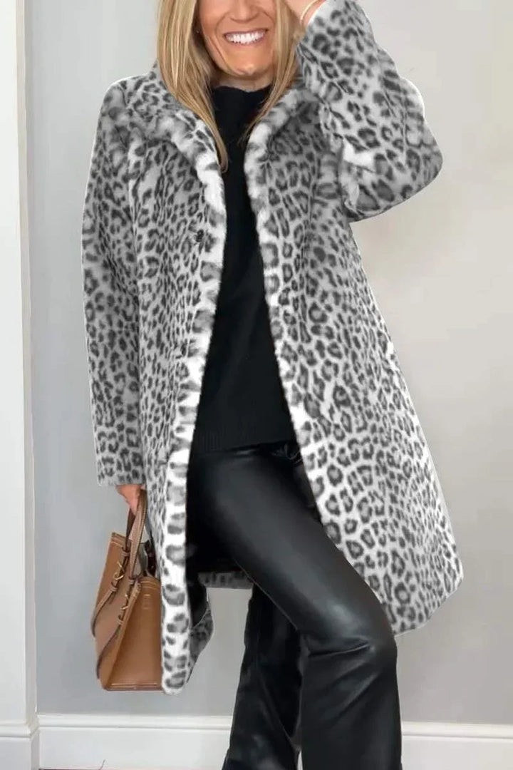 Women's Leopard Winter Coat