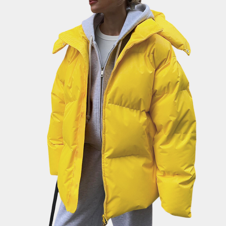 Women's Puffer Jacket – Lightweight Quilted Hood