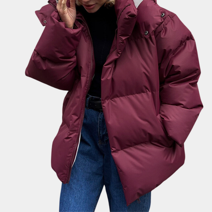 Women's Puffer Jacket – Lightweight Quilted Hood
