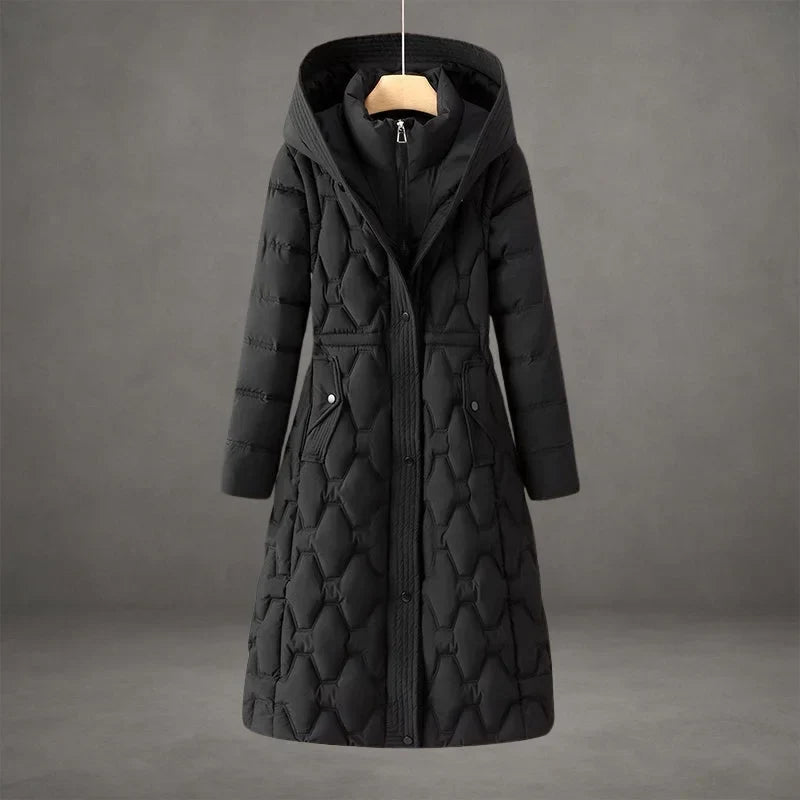 Women's Long Hooded Down Puffer Coat