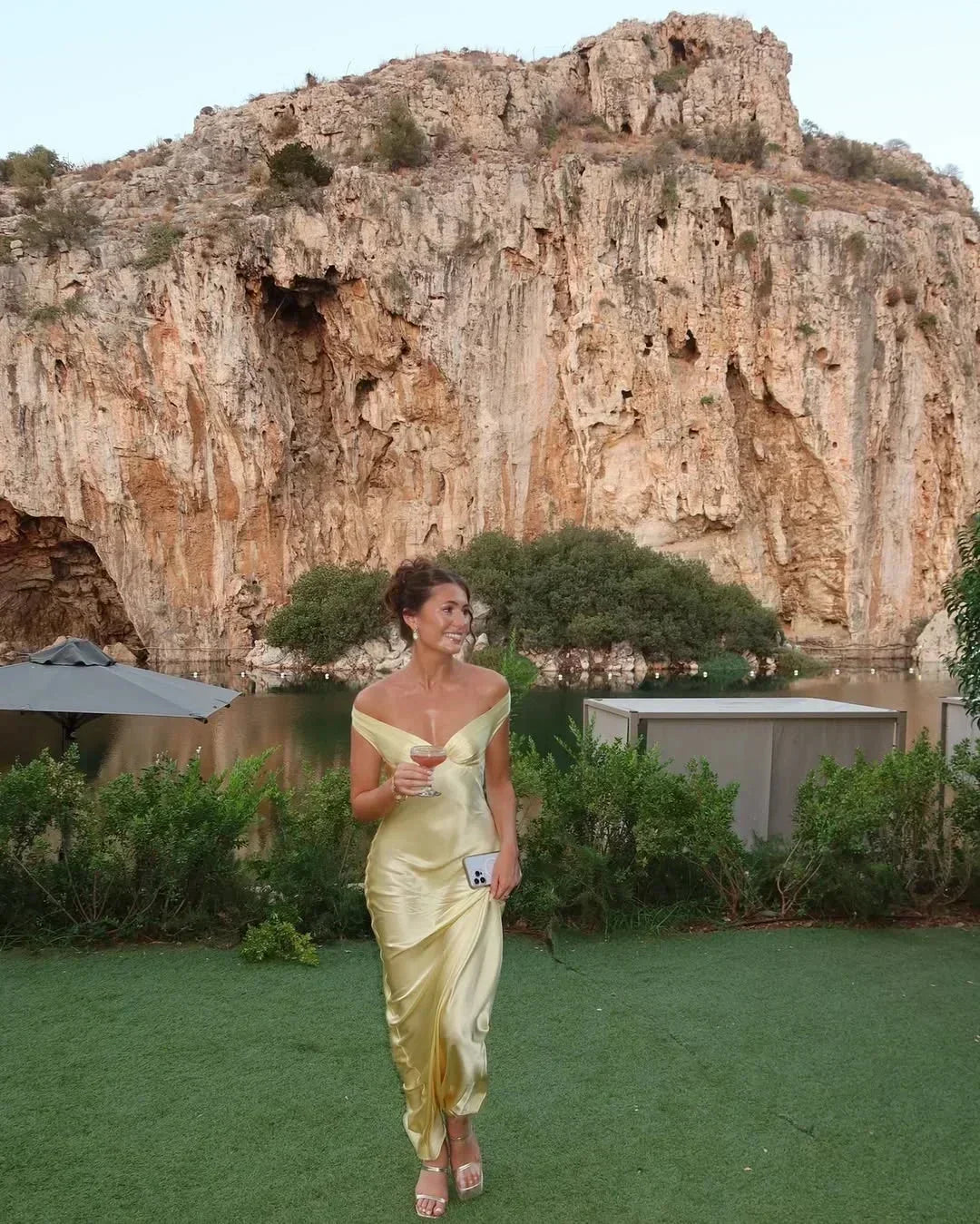 Women's Maxi Dress – Off-Shoulder Christmas Party