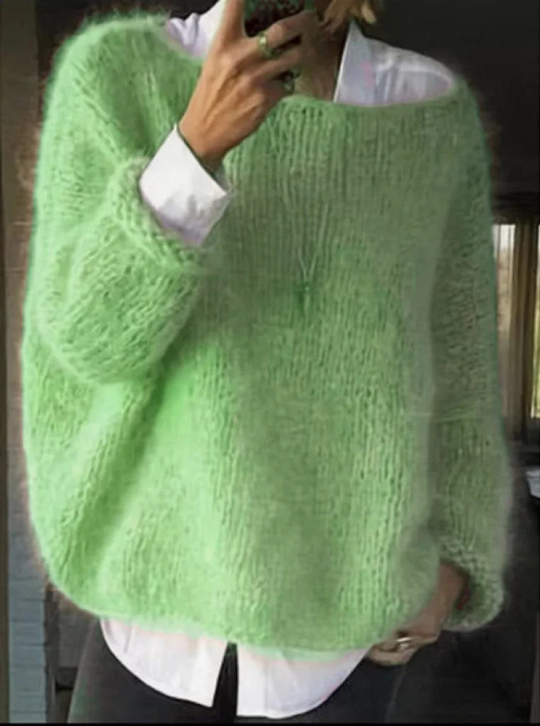 Women's Mohair Knit Oversized Sweater