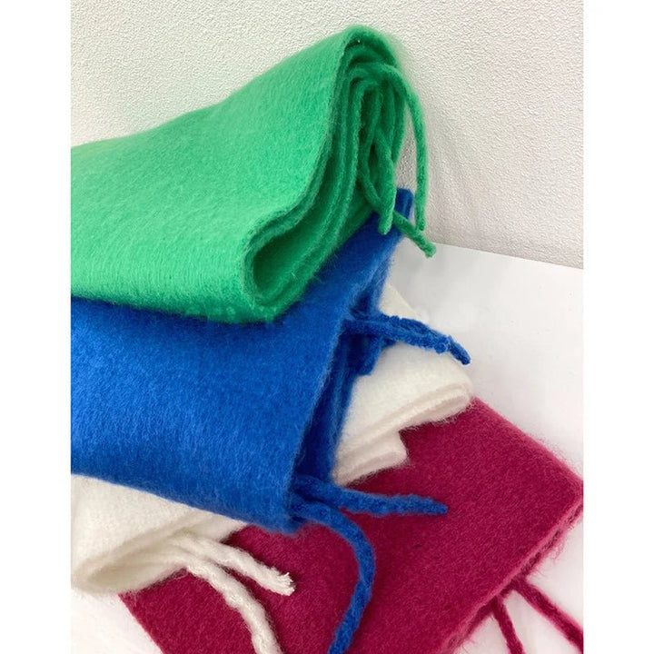 Women's Scarf – Long Fringe Winter Cotton Tassels