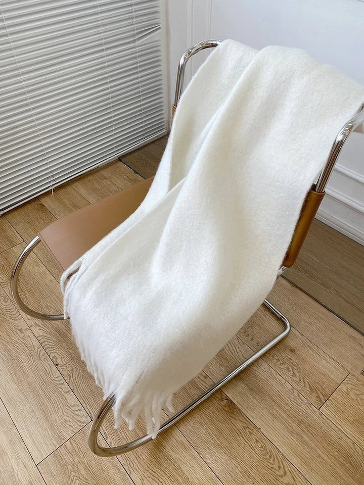Women's Scarf – Long Fringe Winter Cotton Tassels